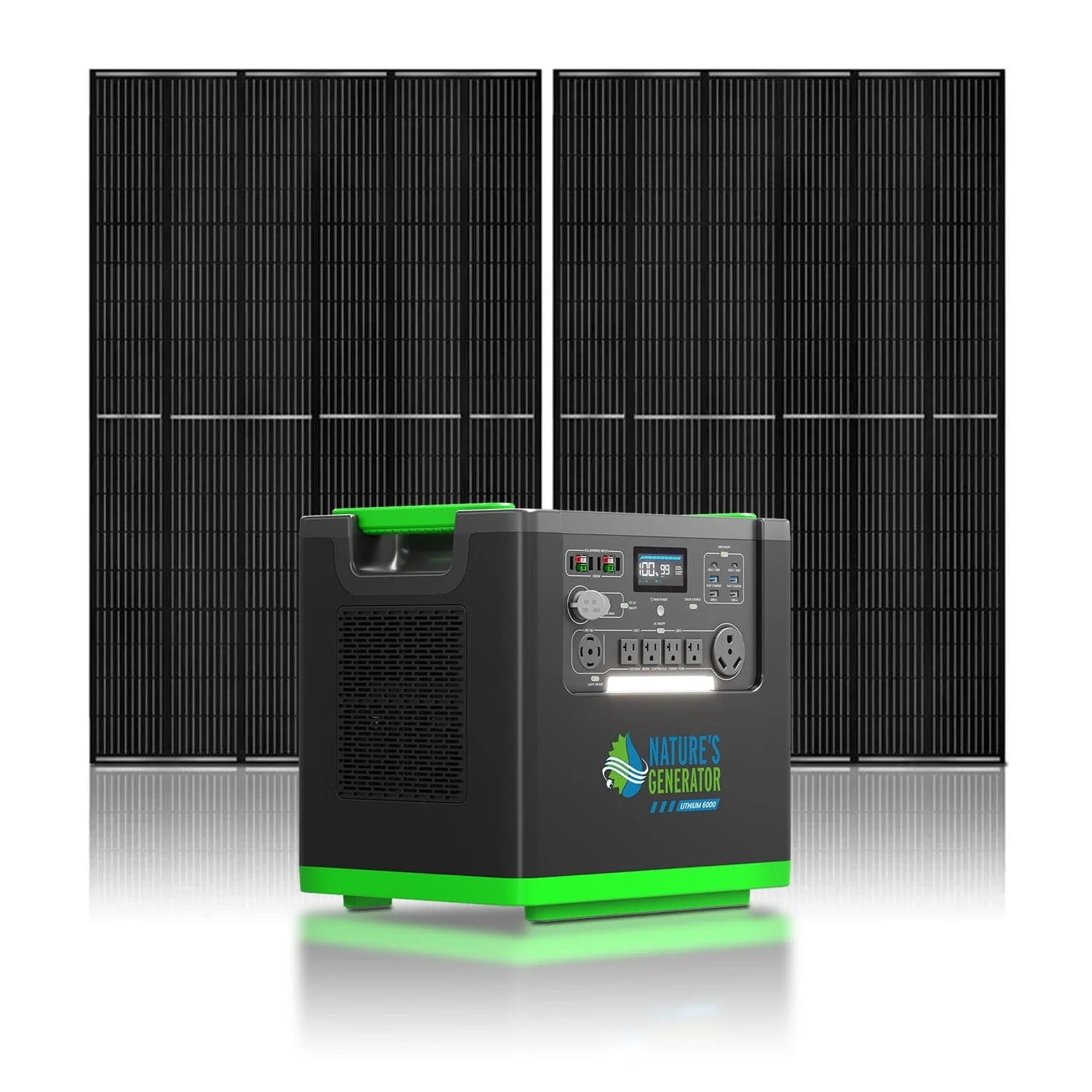 Nature’s Generator Lithium 6000 With Solar Panels