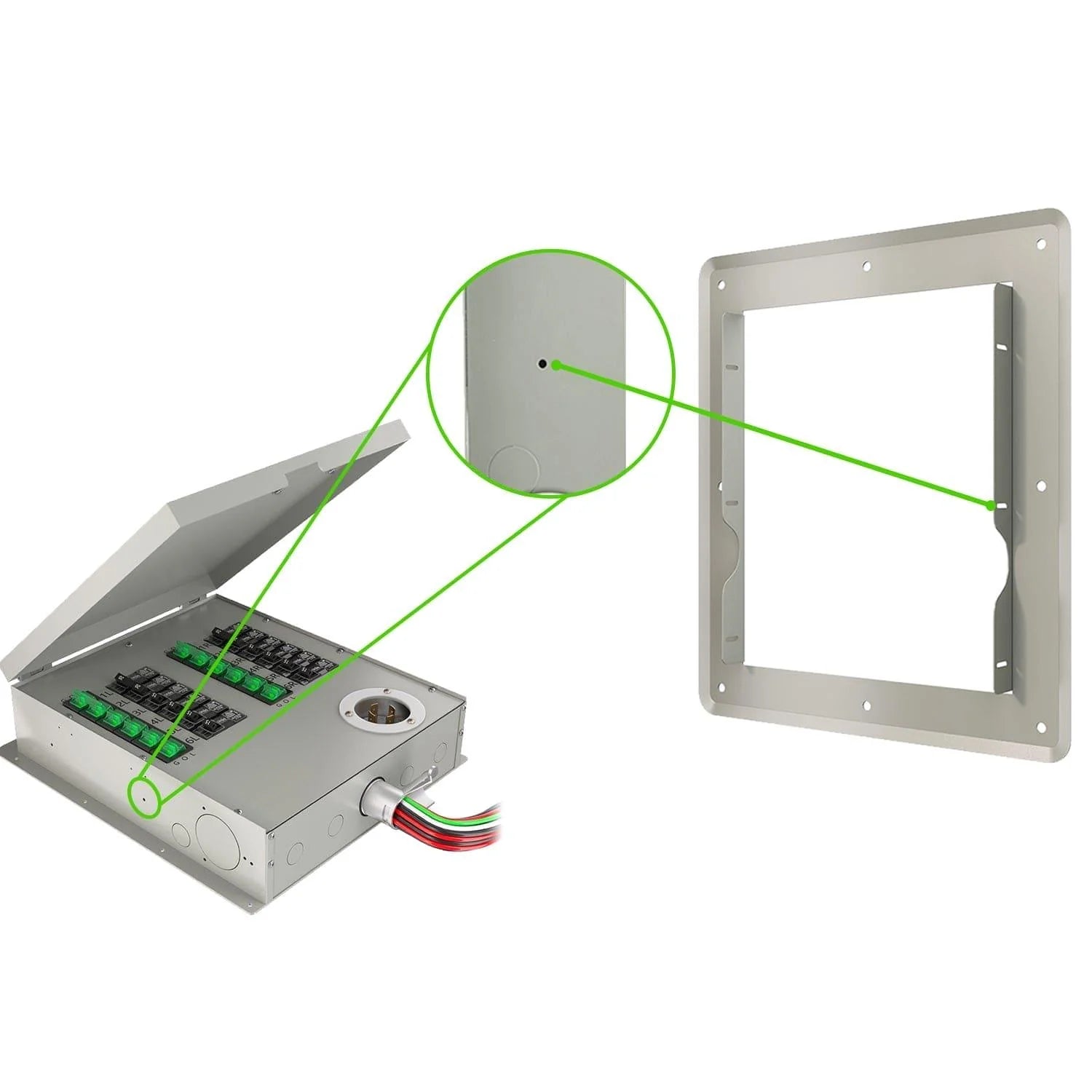 Nature's Generator 12 Circuit Manual Transfer Switch Flush Mount