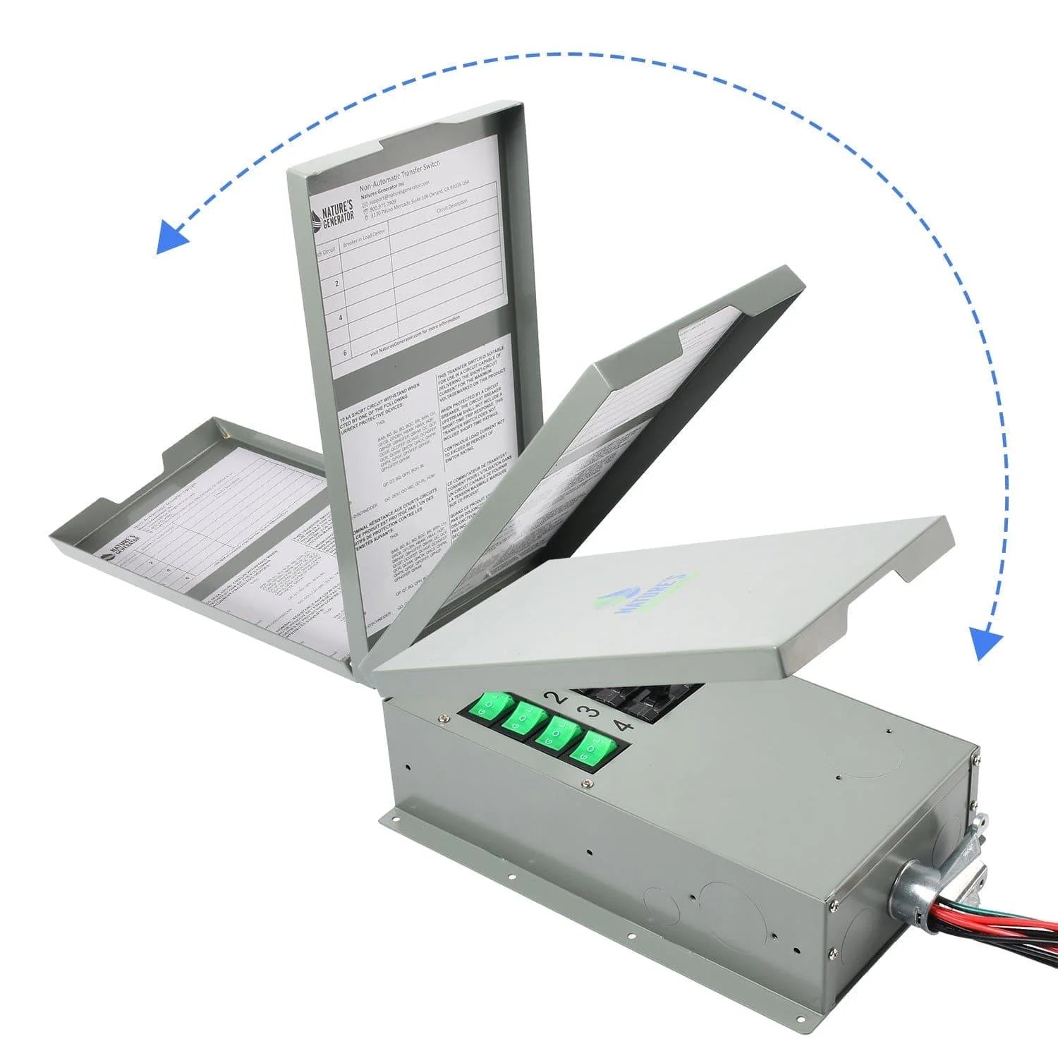 Nature's Generator 120V 15A 4-Circuit Manual Transfer Switch