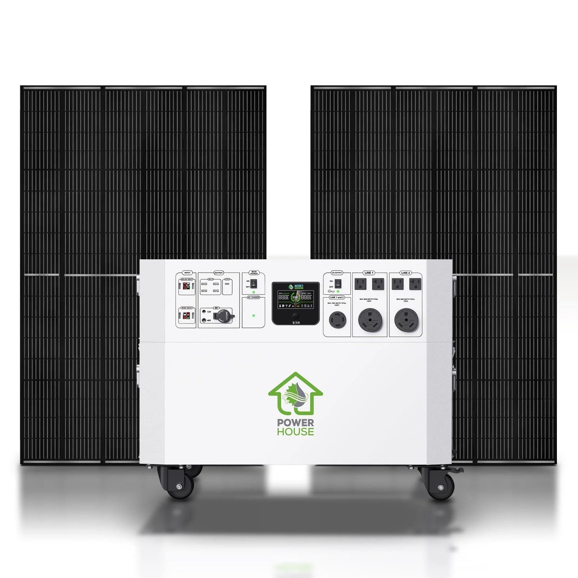 Nature’s Generator Powerhouse With Solar Panels