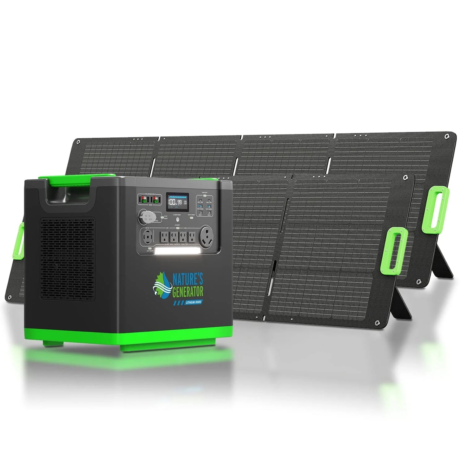 Nature’s Generator Lithium 6000 With Solar Panels