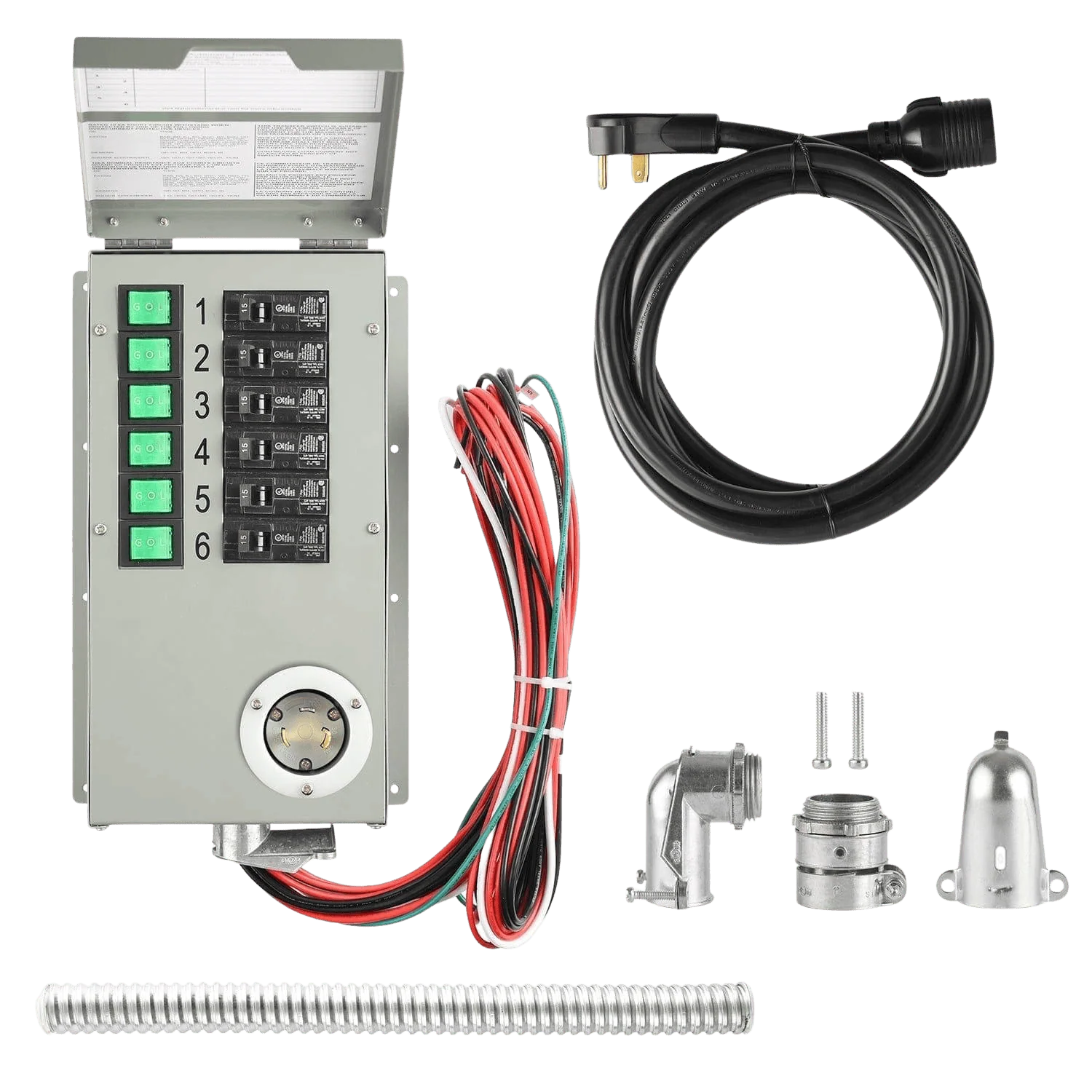 Nature's Generator 120V 30A 6-Circuit Manual Transfer Switch