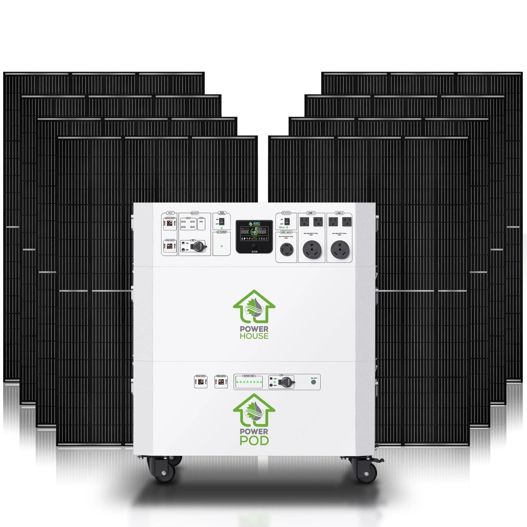 Nature’s Generator Powerhouse With Solar Panels